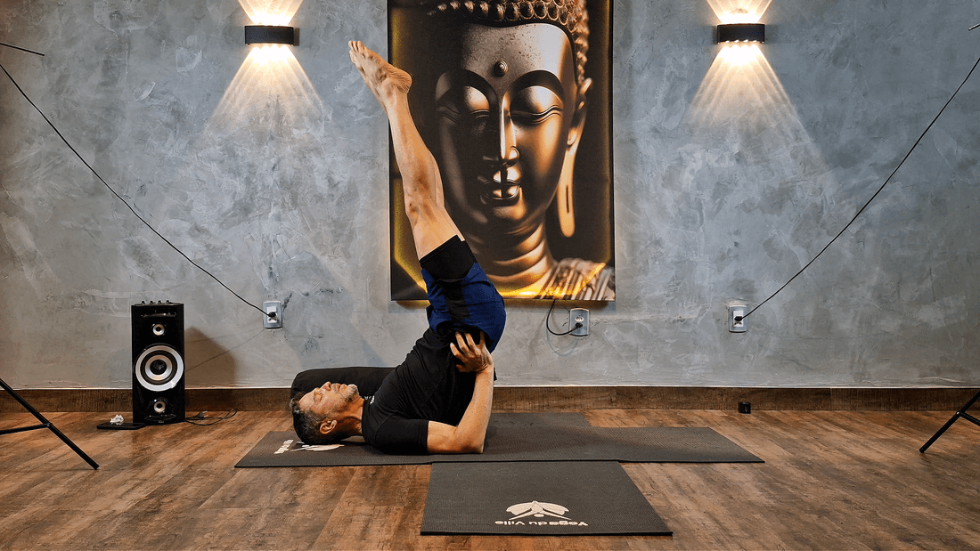 Postura Viparita Karani no yoga para relaxamento