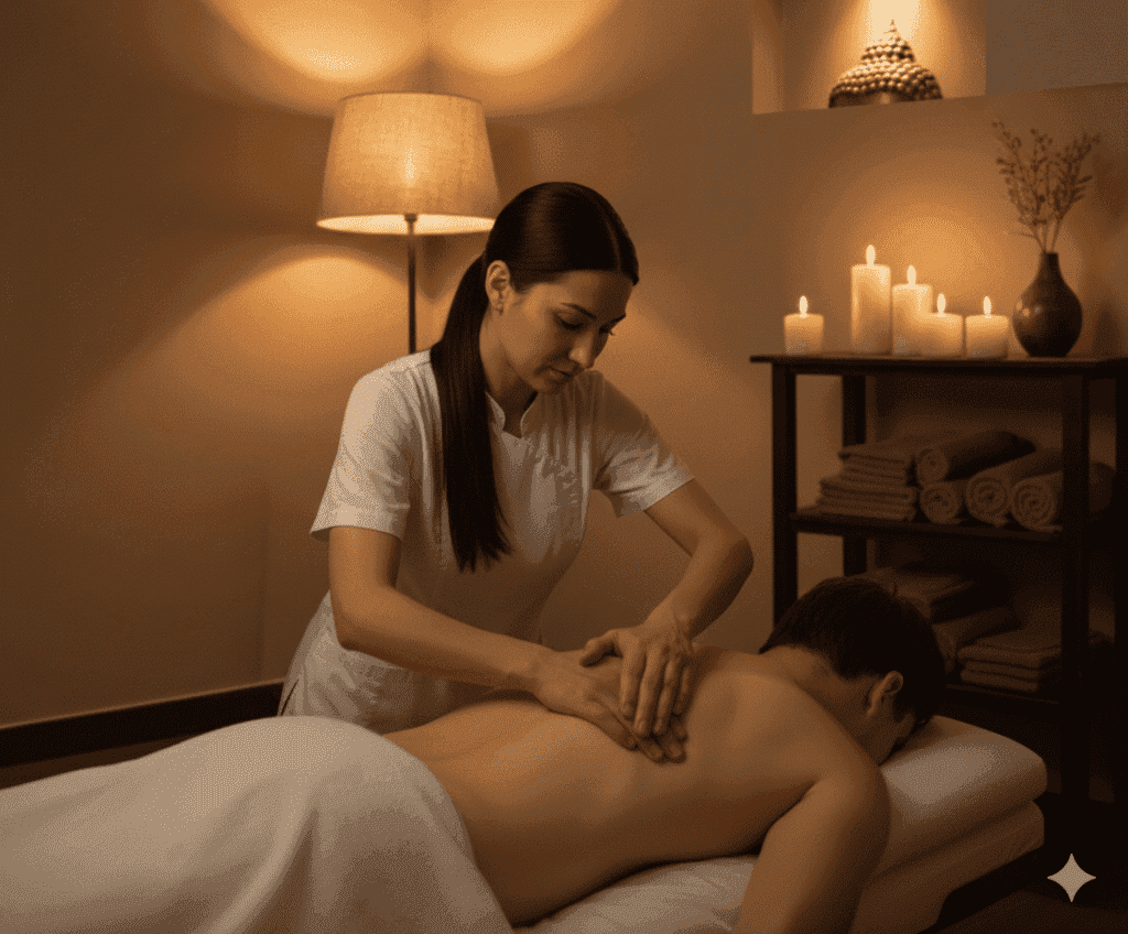 Como a massagem pode aliviar a tensão muscular e dores crônicas
