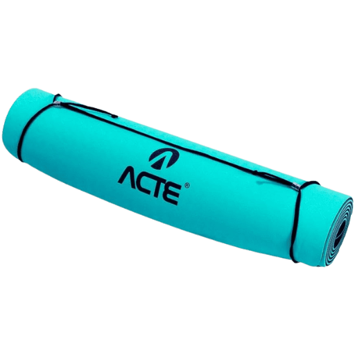 Tapete Yoga Mat Master Acte Sports T137-RX verde e preto, em TPE, com superfície texturizada e antiderrapante, ideal para yoga, pilates e alongamento
