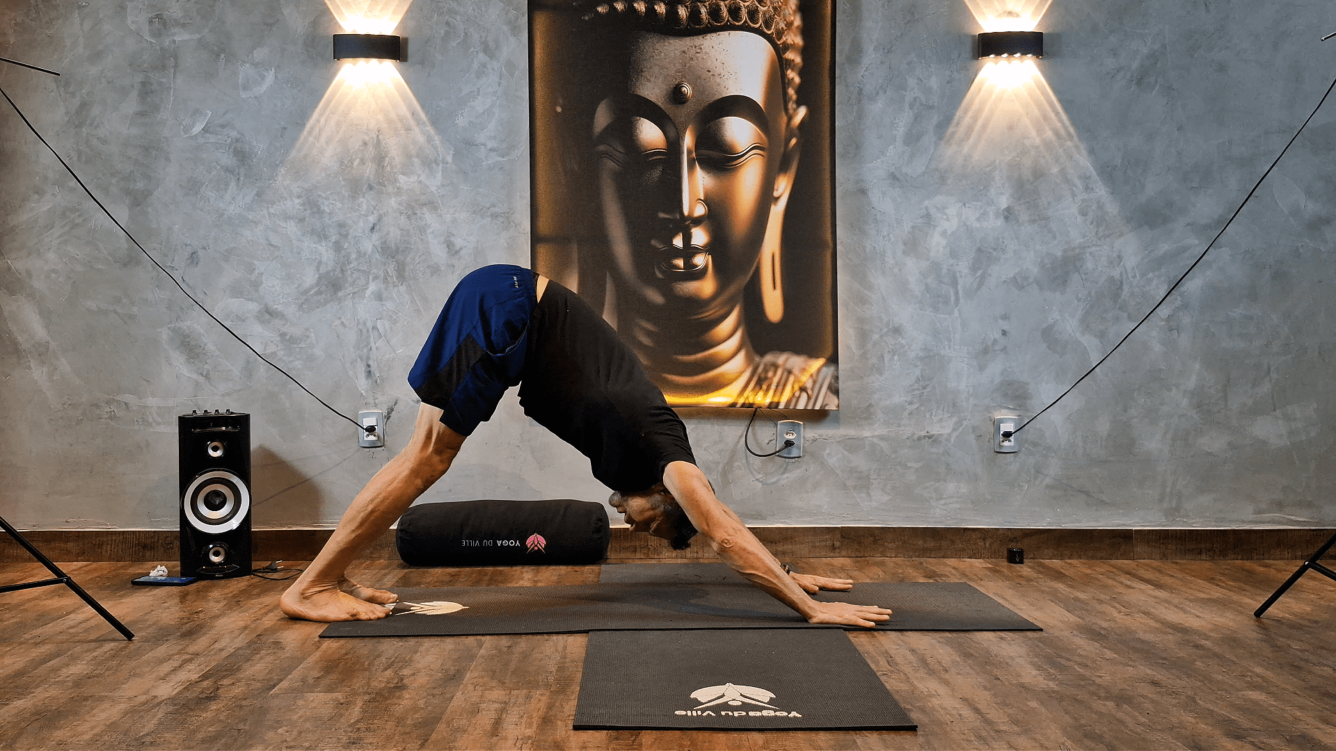 Postura do Cachorro olhando para baixo no yoga