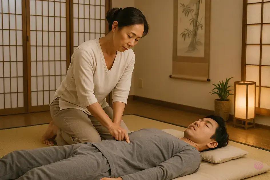 Como é realizada uma sessão de shiatsu típica